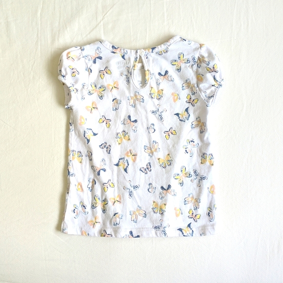 joe fresh butterfly print short sleeve top 18-24 months baby girl - Picture 6 of 6
